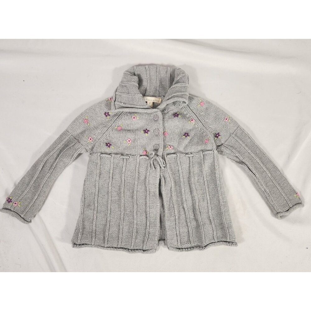 Vintage Eagles Eye Girls Embroidered Sweater 90's Y2K Old Money Boho 3T